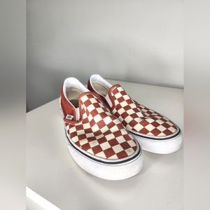 Checkered Vans women's 7.5